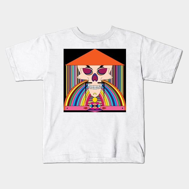 Sugar Skull 62 (Style:1) Kids T-Shirt by luminousstore